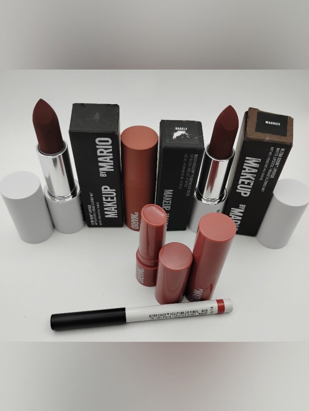 Makeup By Mario Matte Lipstick, Lip Gloss Lip Plumping Serum & Lip Liner Set